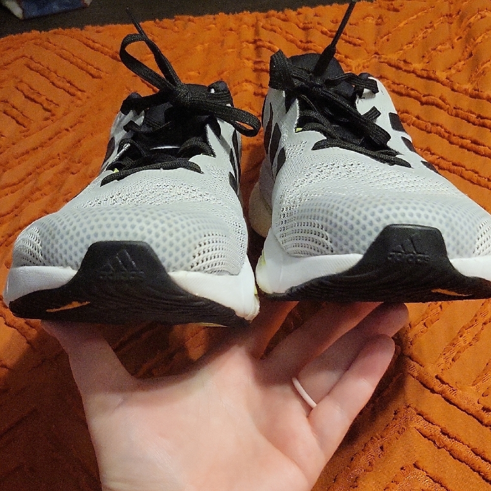 Adidas Solarglide Shoes - Black, Gray, White, with Light Green Accents - Boost - Picture 6 of 11